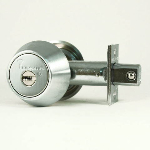 Mul-t-lock, HD2-26-MT5, Satin Chrome, Hercular Double Cylinder Deadbolt, Key On Both Sides, HIGH SECURITY, MT5 + KEYWAY