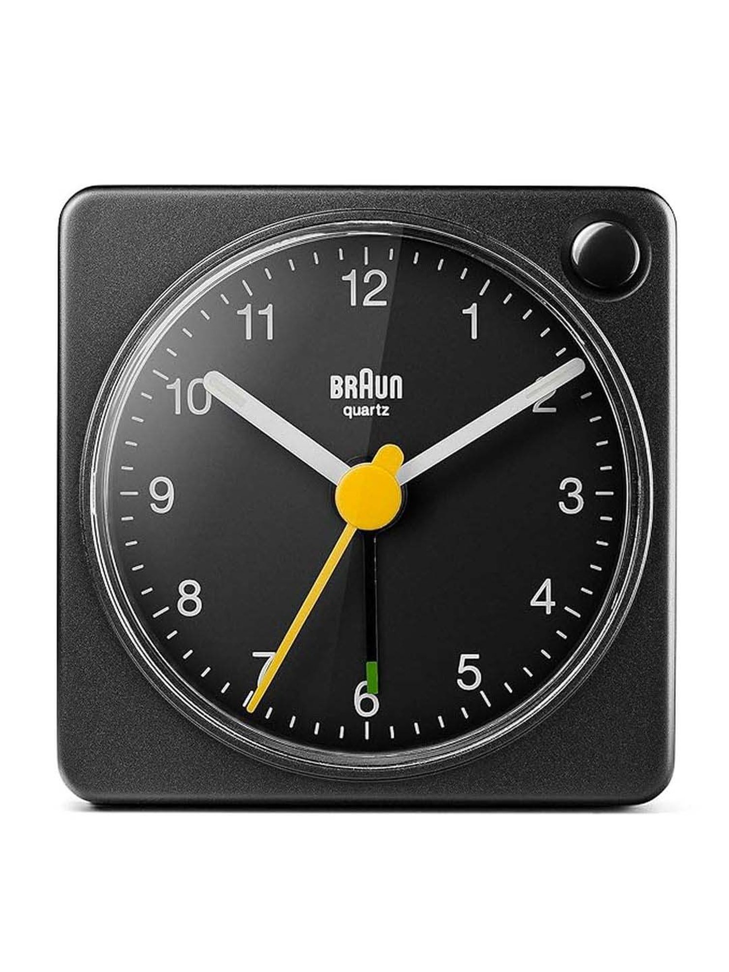 Braun Black Classic Travel Analog Alarm Clock