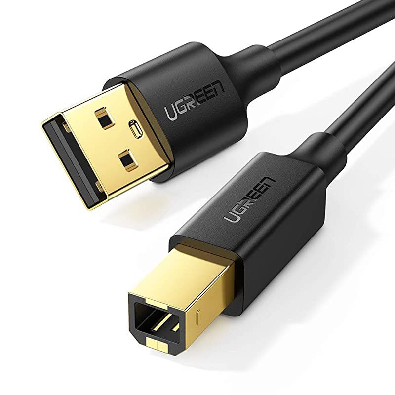 USB Printer Cable USB 20 Type A Male to Type B Male Printer Scanner Cable Cord High Speed Compatible for Brother HP Canon Lexmark Epson Dell Xerox Samsung etc and Piano DAC 5 Feet