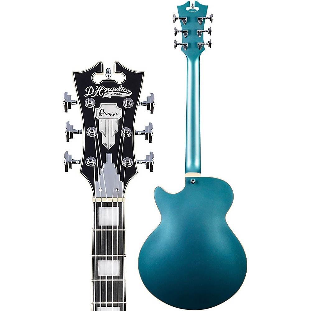D'Angelico Premier SS Semi-Hollow Electric Guitar with Stopbar Tailpiece Ocean Turquoise