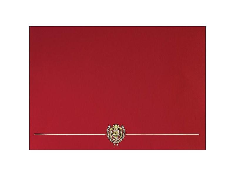 Great Papers Classic Crest 9.38"W x 12"L Certificate Covers Red 903031S