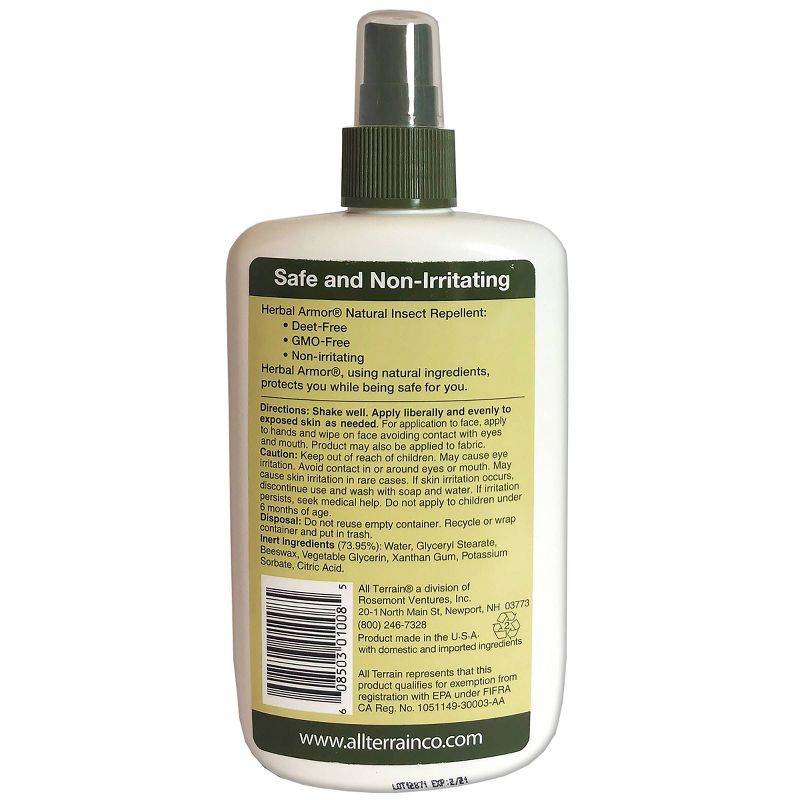 8oz Natural Insect Repellent Pump Spray - Herbal Armor