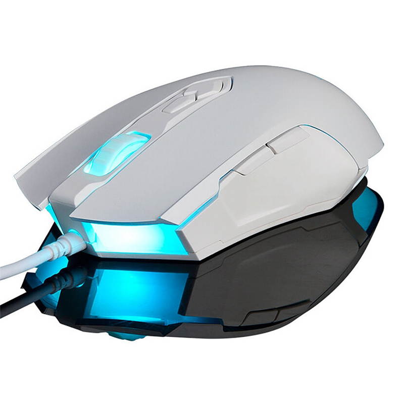 Ajazz AJ52 7 RGB Backlit Modes 2 well-designed side buttons Wired Gaming Mouse Adjustable DPI 750/1000/1250/1500/1750/2000/2500