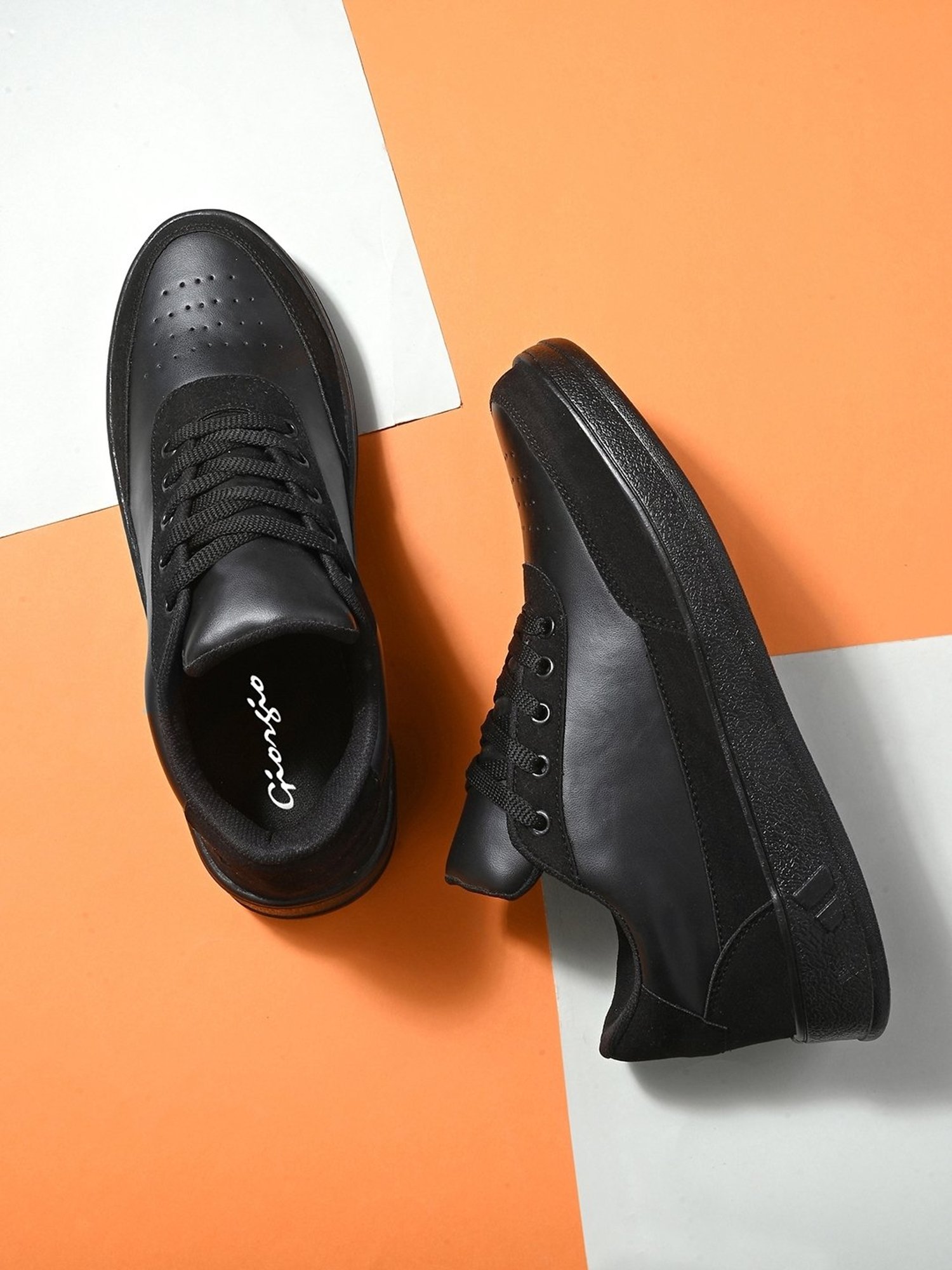 Giorgio Men's Black Casual Sneakers