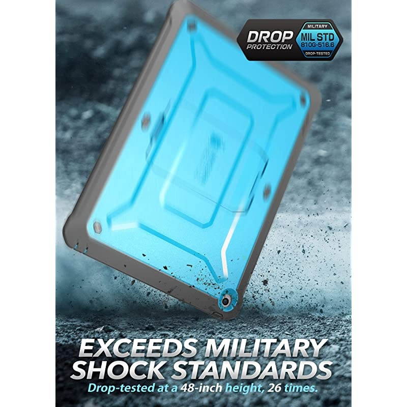 Unicorn Beetle Pro Series Case for iPad 102 20202019 with Builtin Screen Protector Protective Case for iPad 8th Generation 2020iPad 7th Generation 2019Blue