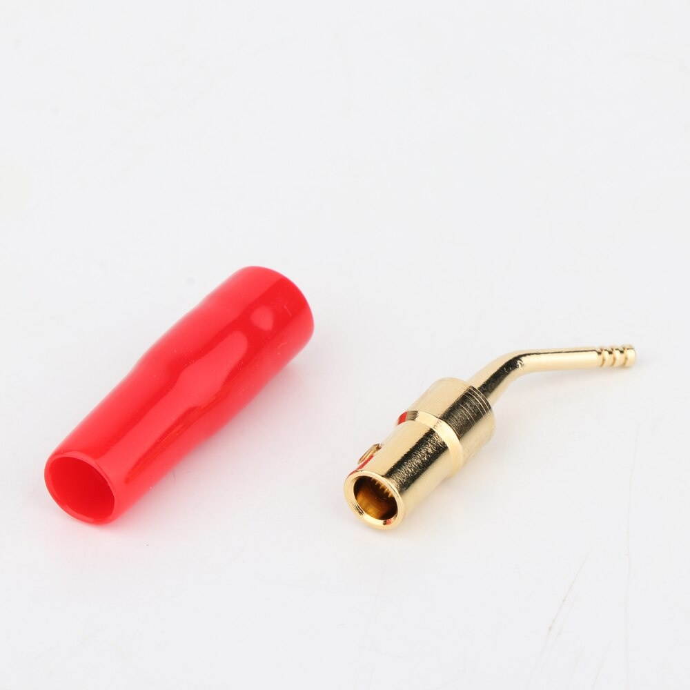 4pieces Gold plated  Balance Audio Plug HIFI Connector Screw Pin Angel Wire Screws Lock For Musical HiFi Audio