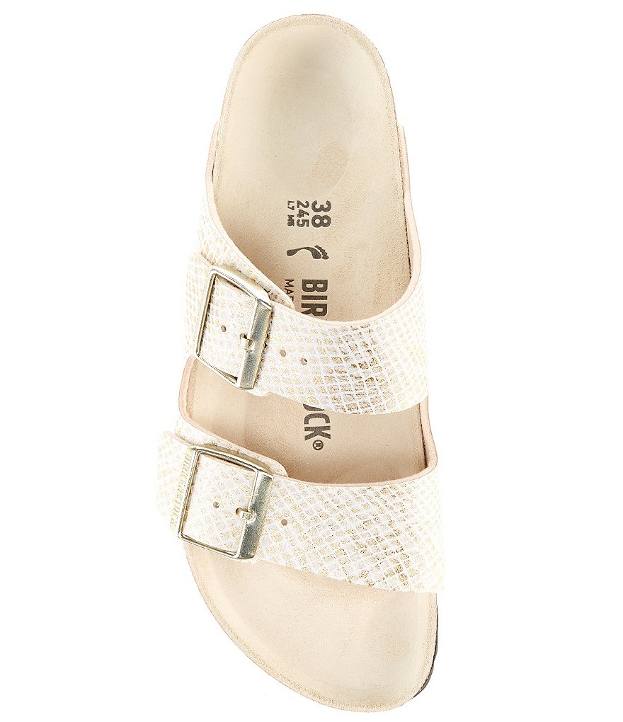 Birkenstock Women's Arizona Python Embossed Double Buckle Sandals