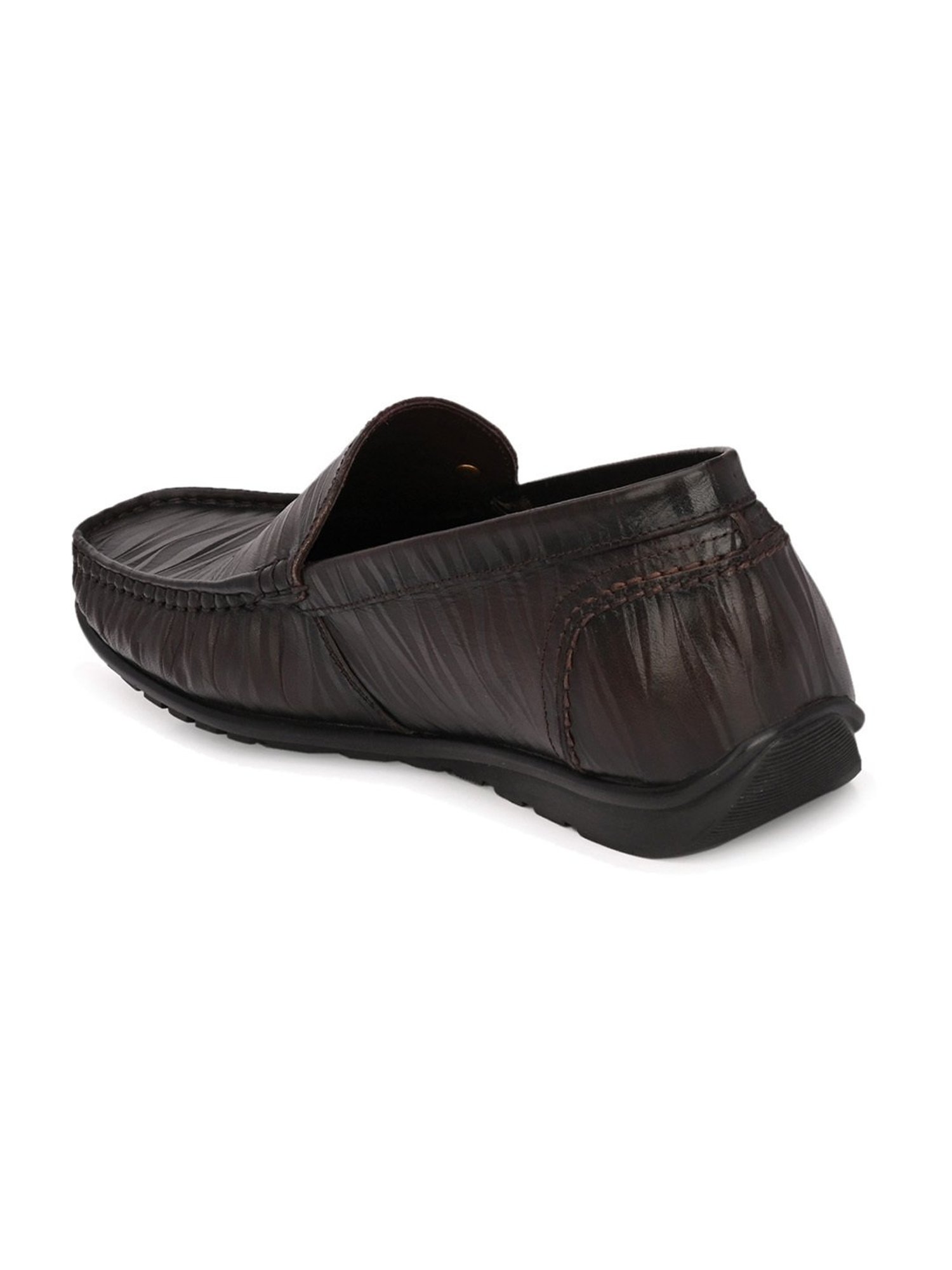 Hitz Men's Brown Casual Loafers
