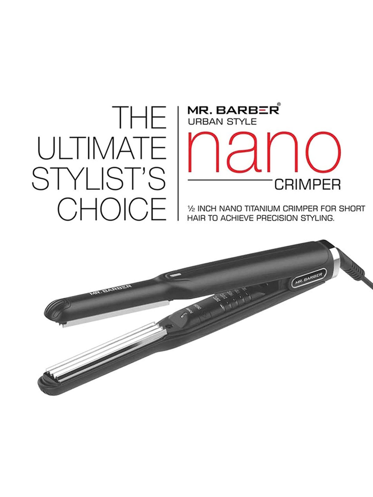 Mr. Barber Urban Style MB-UNC Nano Crimper (Black)
