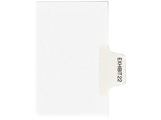 Kleer-Fax 80000 Series Numerical Index Divider