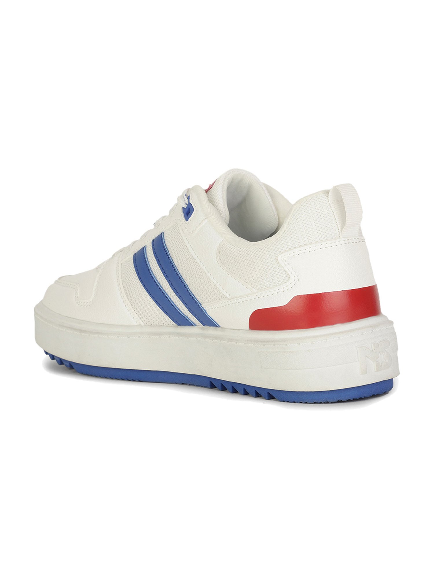 North Star by Bata Men's White Casual Sneakers