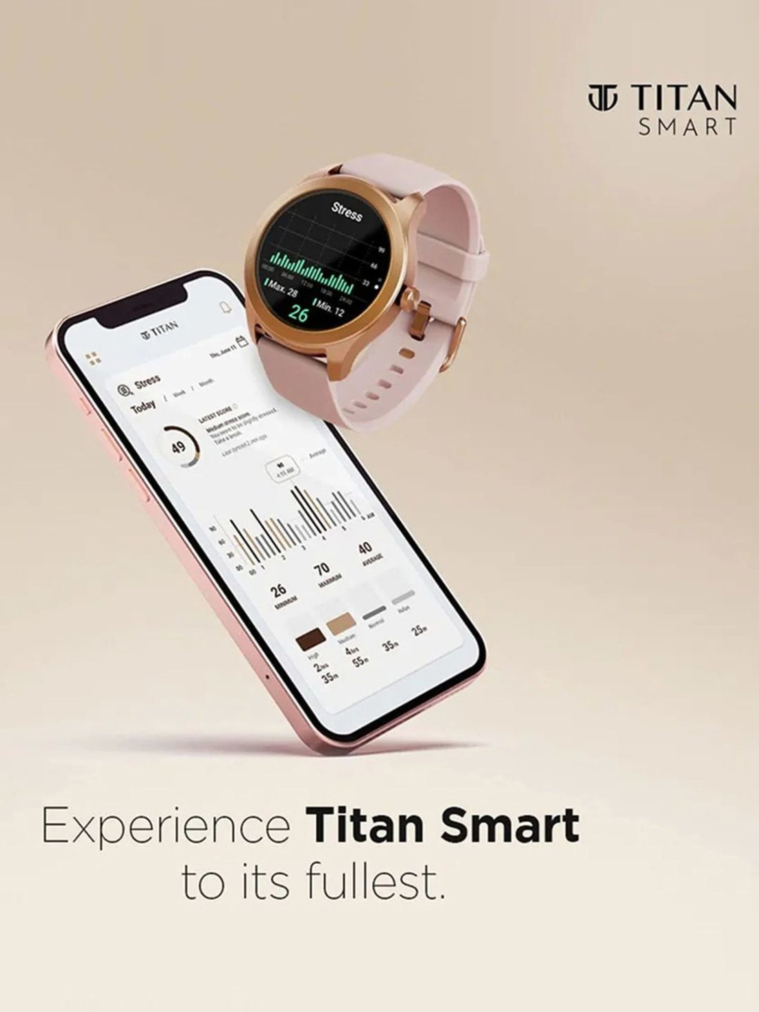 Titan 90137AP01 Smartwatch Watch for Men