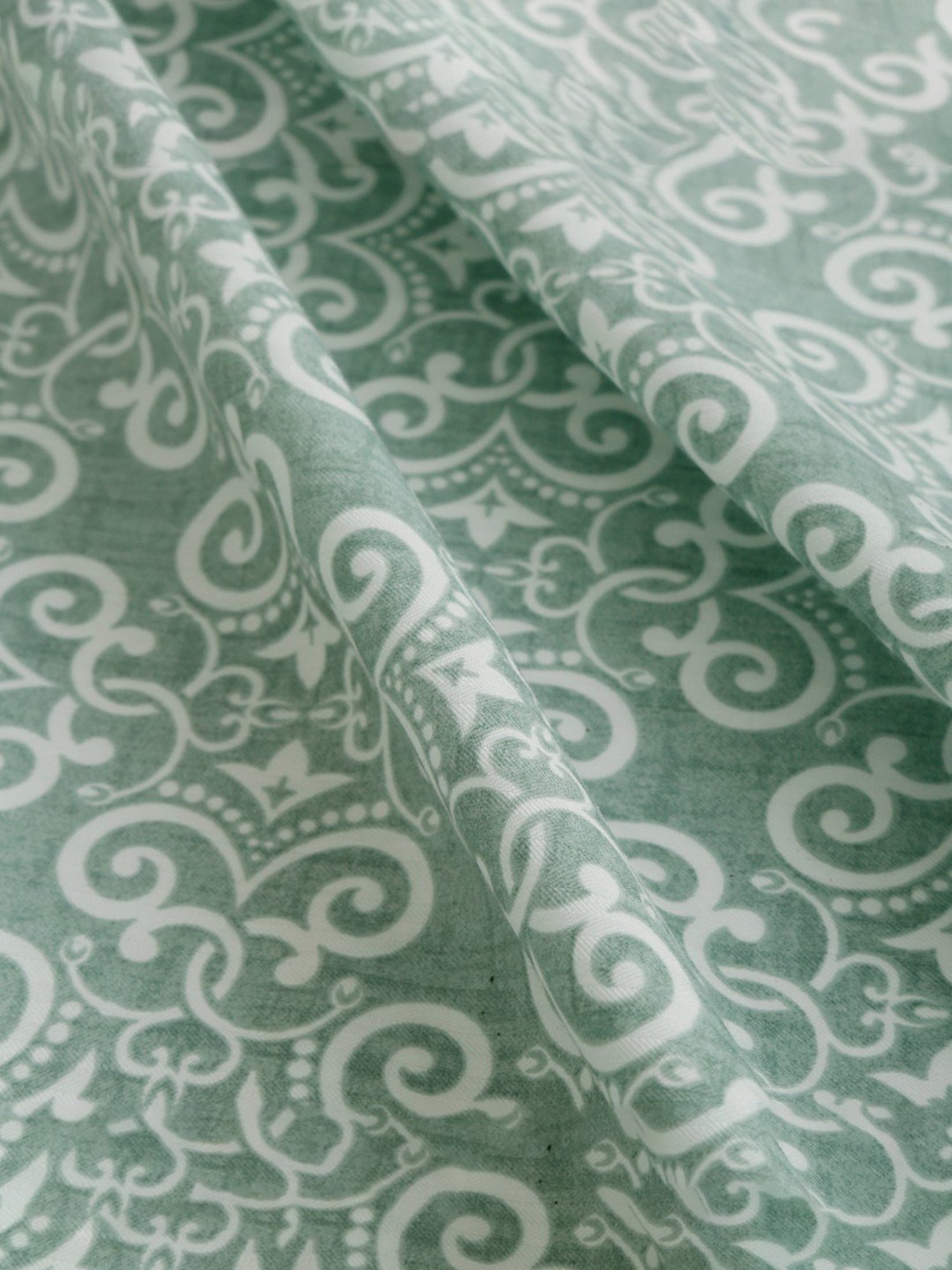 Maspar Blue Cotton 200 TC Reversible Duvet Cover Set