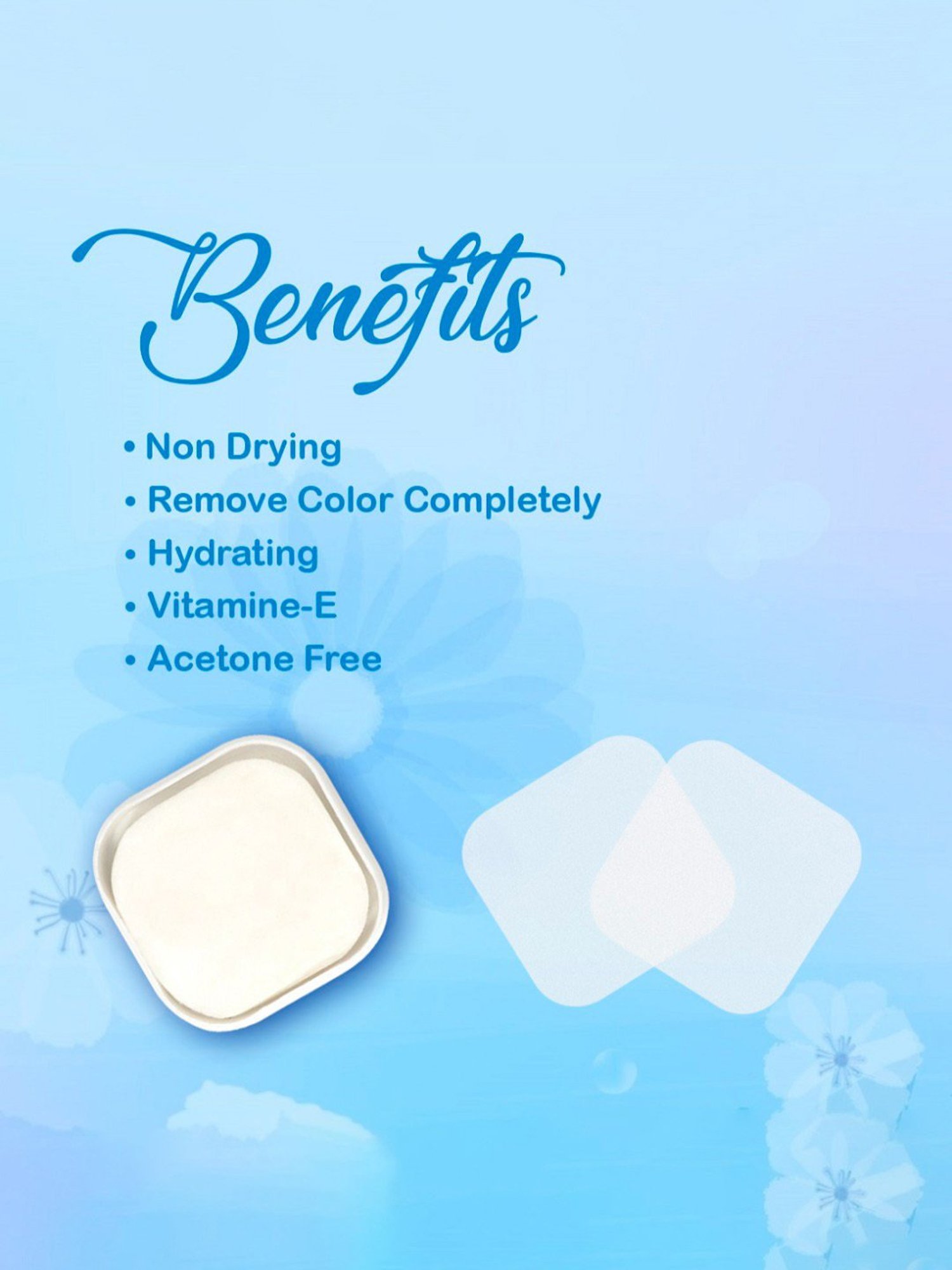 GLAM Nail Wipes Lavender Fragrance - 36 Wipes