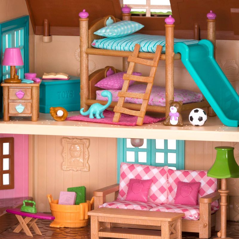 Li'l Woodzeez Miniature Furniture Playset 18pc - Bunk Bed Bedroom Set