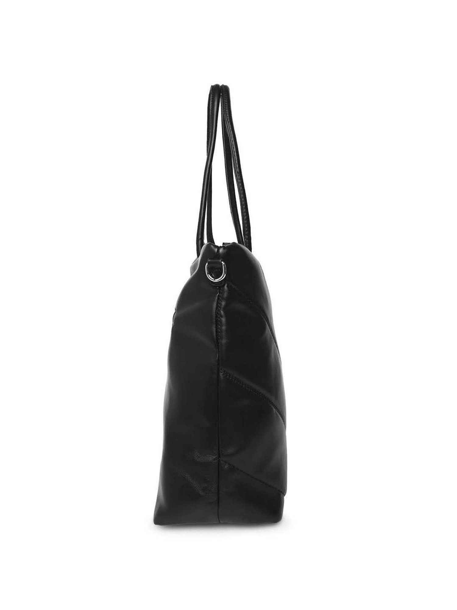 Marina Galanti Black Quilted Medium Tote Handbag