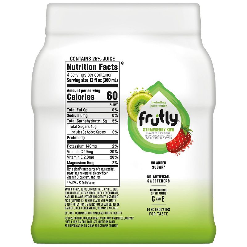 Frutly Strawberry Kiwi Juice Drink - 4pk/12 fl oz Bottles