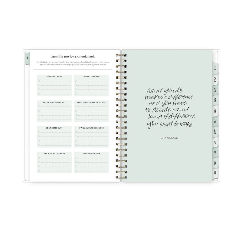 Undated Teacher Planner 8.5" x 11" Large Weekly Lesson Plan Book Botanical Floral - TF Publishing
