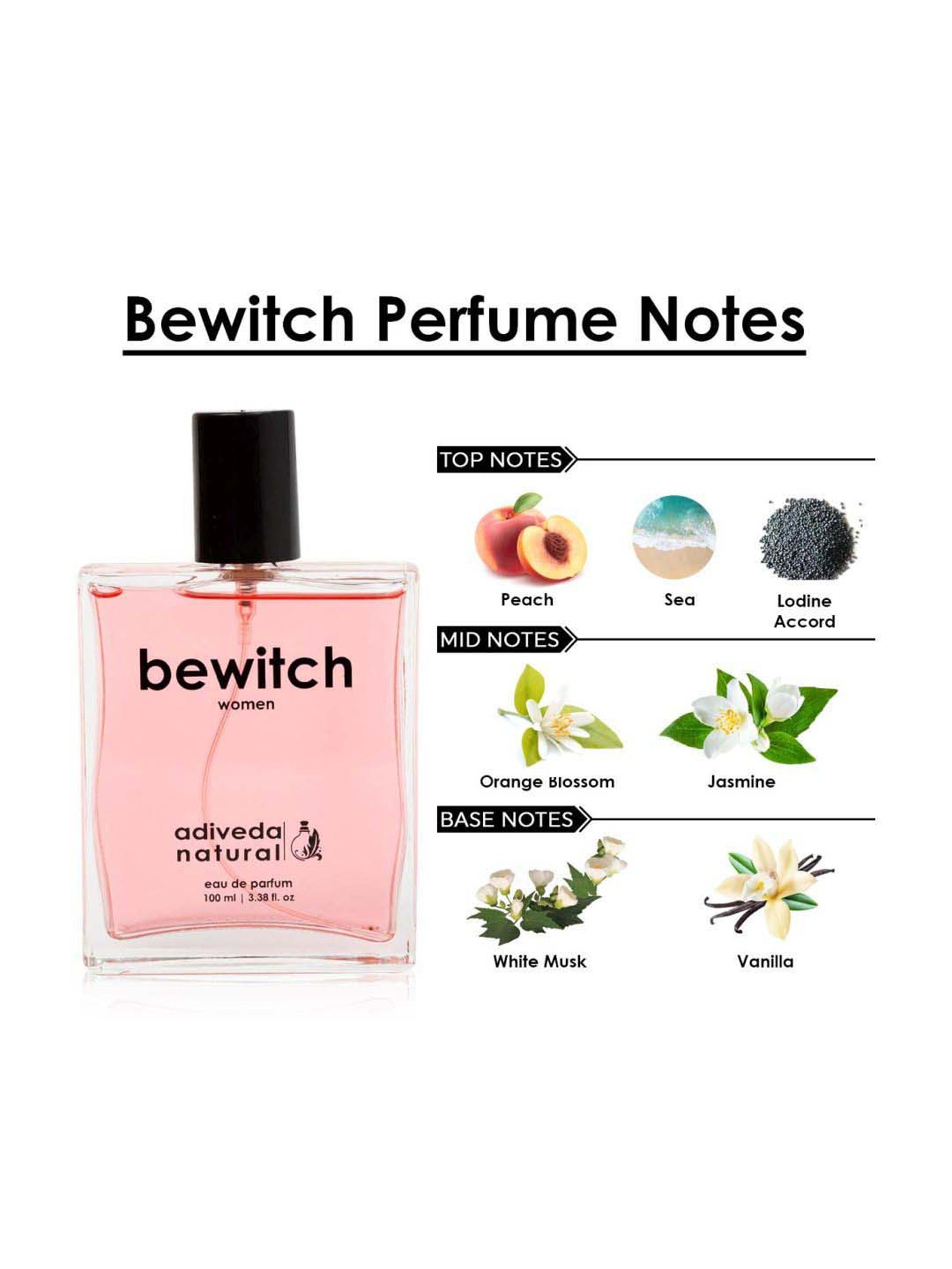 Adiveda Natural Bonjour and Bewitch For Men and Women Perfume Gift Set