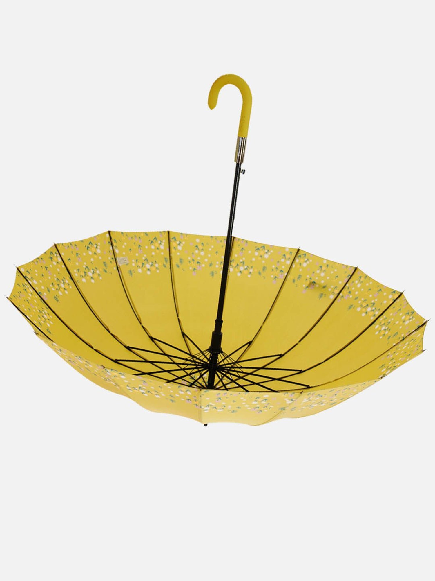 Little Surprise Box Yellow & Black Printed 2 Fold Umbrella