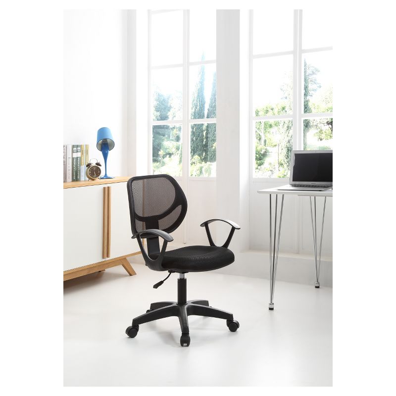 Office Chair Black - Hodedah Import