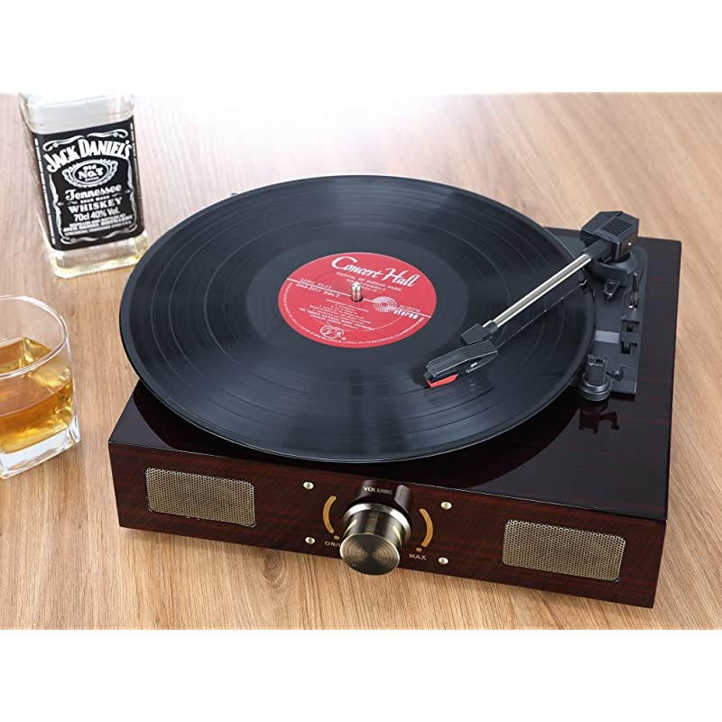 VICTROLA V50200BK V50    S RETRO RECORD PLAYER WITH BLUETOOTH  AND CD PLAYER   USB  BLACK