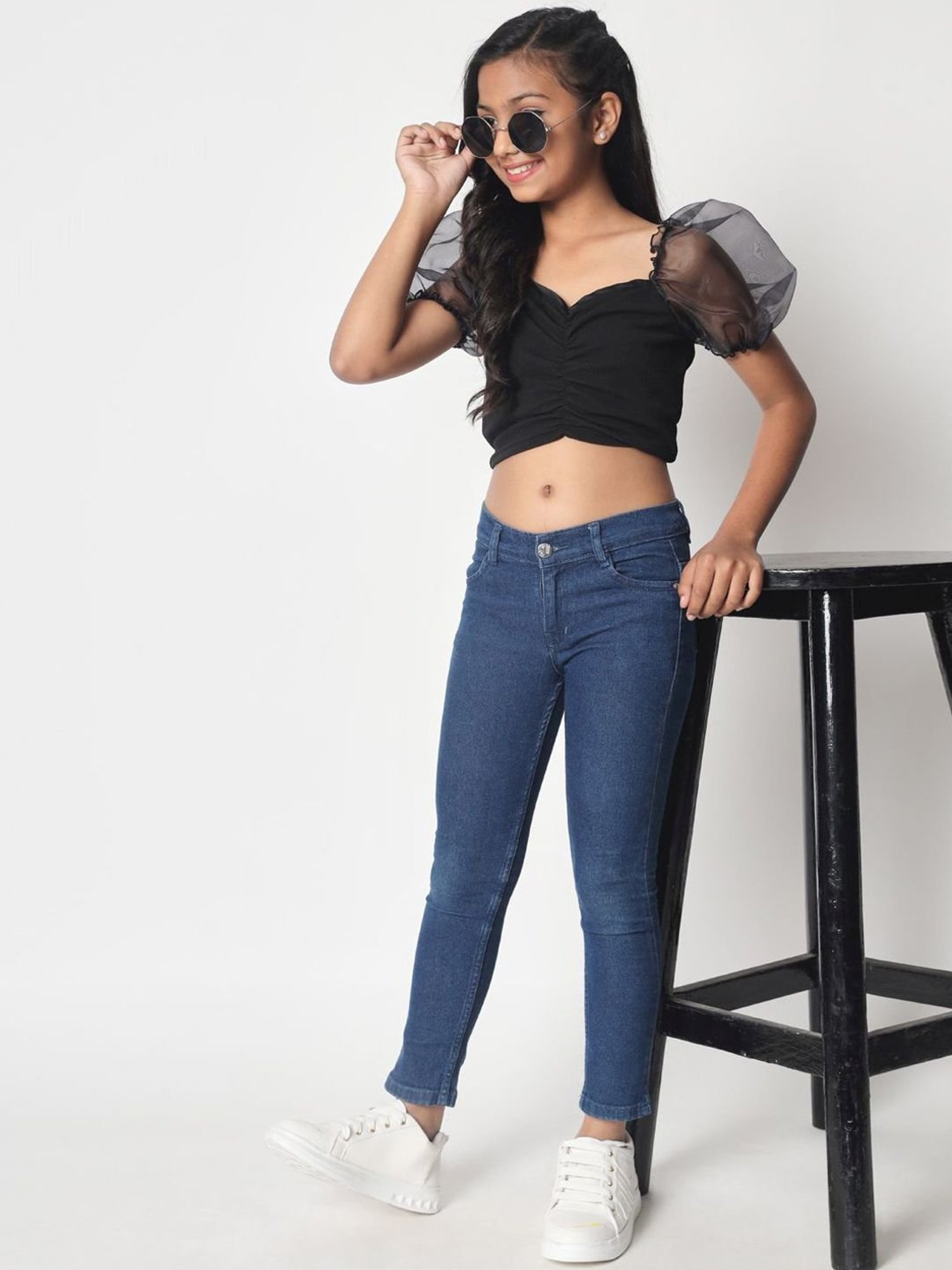 Cutecumber Kids Plum Lace Top