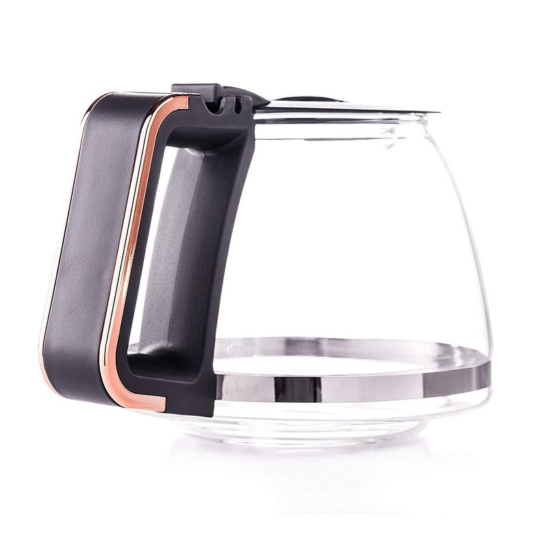 Crux 14634-SN 5 Cup Personal Sustainable Manual Drip Coffee Brew Maker Machine Pot with Reusable Filler Filter Basket and Measuring Spoon, Black