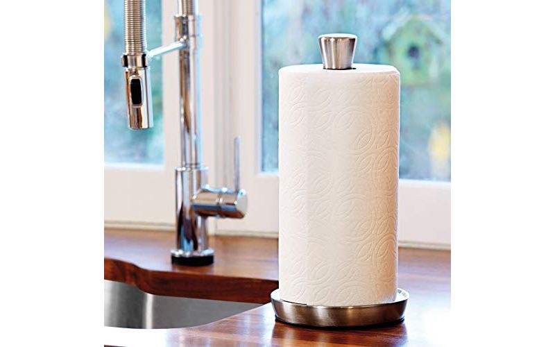 Polder Single-Tear Paper Towel Holder with Weighted Base