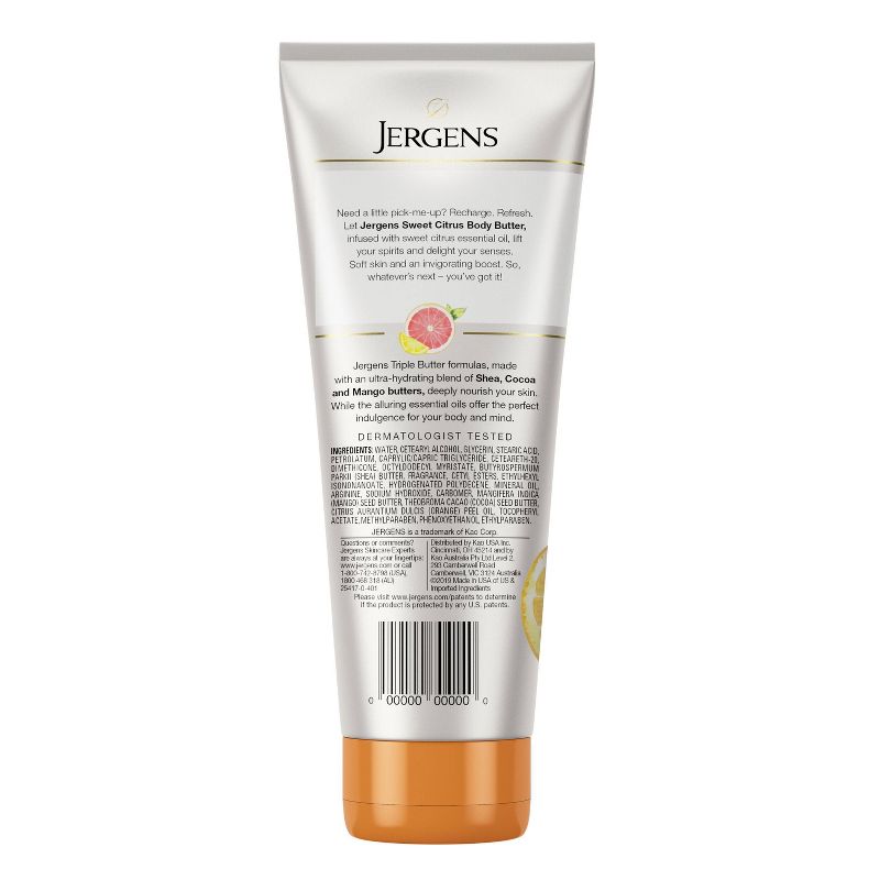 Jergens Sweet Citrus Butter Hand and Body Lotion - 7 fl oz