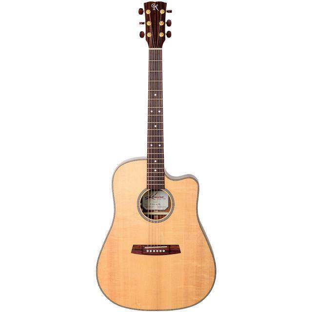 Kremona Steel String Series M20 D-Style Acoustic-Electric Guitar, Hardshell Case