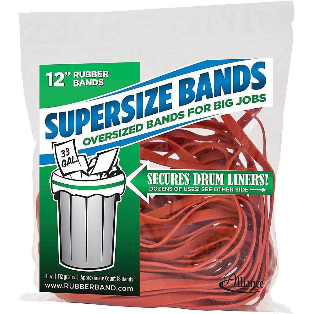 Alliance Supersize Bands 12" 18/PK Red 08994