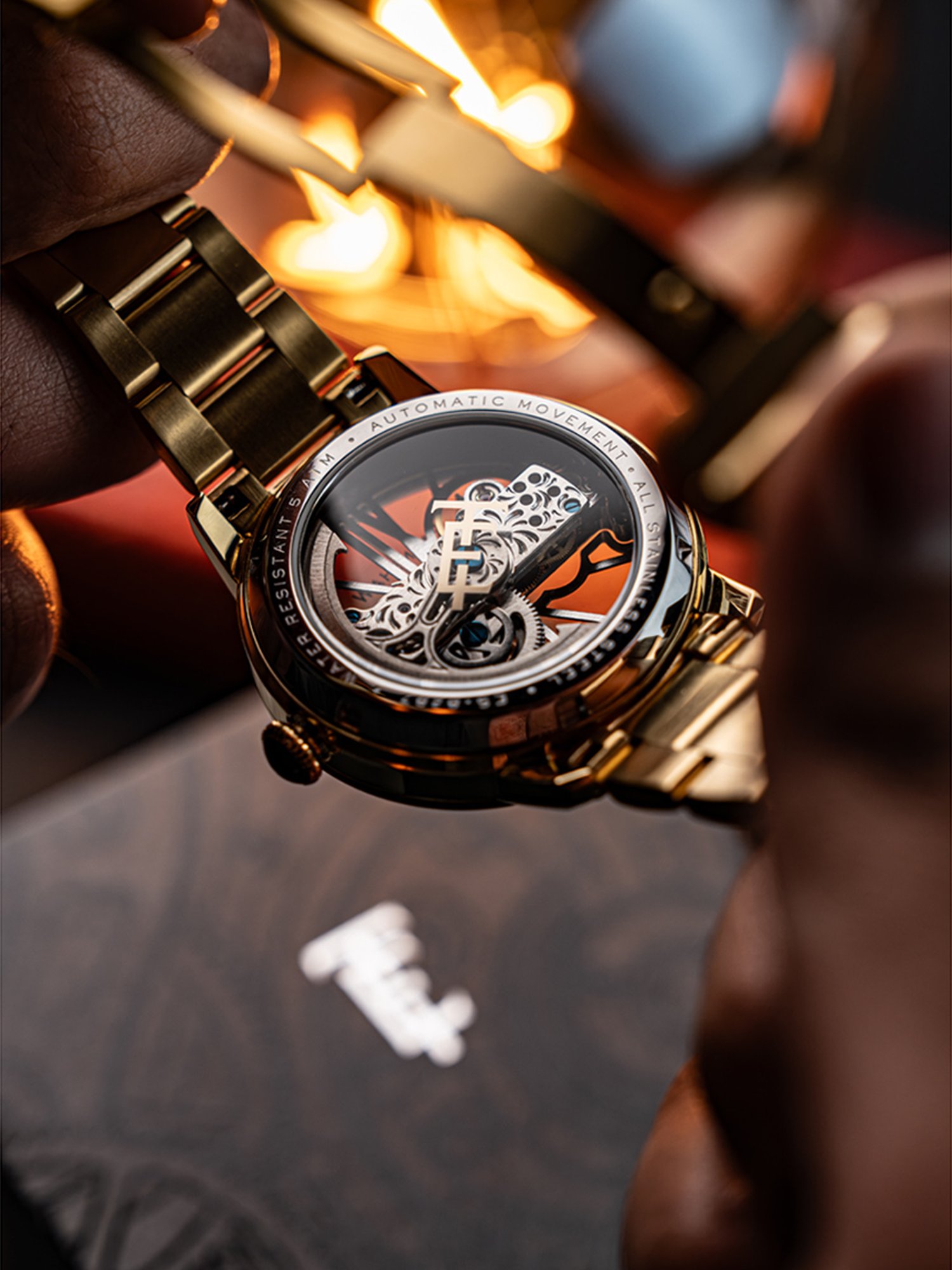 EARNSHAW ES-8287-33 Cornwall Bridge Automatic Analog Watch for Men