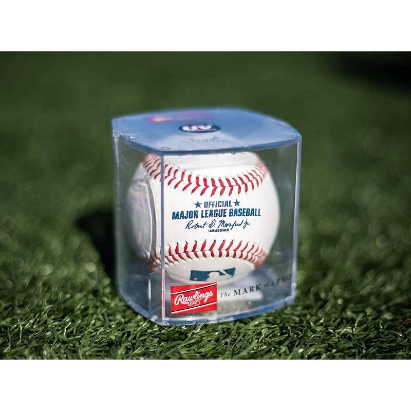 Rawlings MLB Official League Baseball with Case and Stand