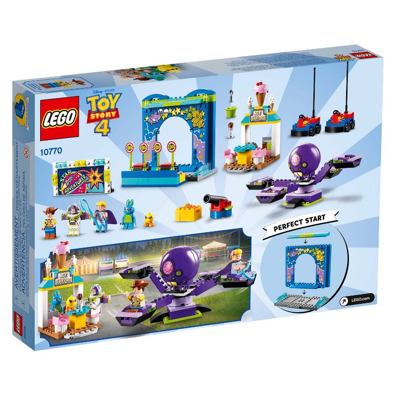 LEGO Disney Pixar's Buzz Lightyear & Woody's Colorful Carnival Mania Toy Story Building Playset 10770