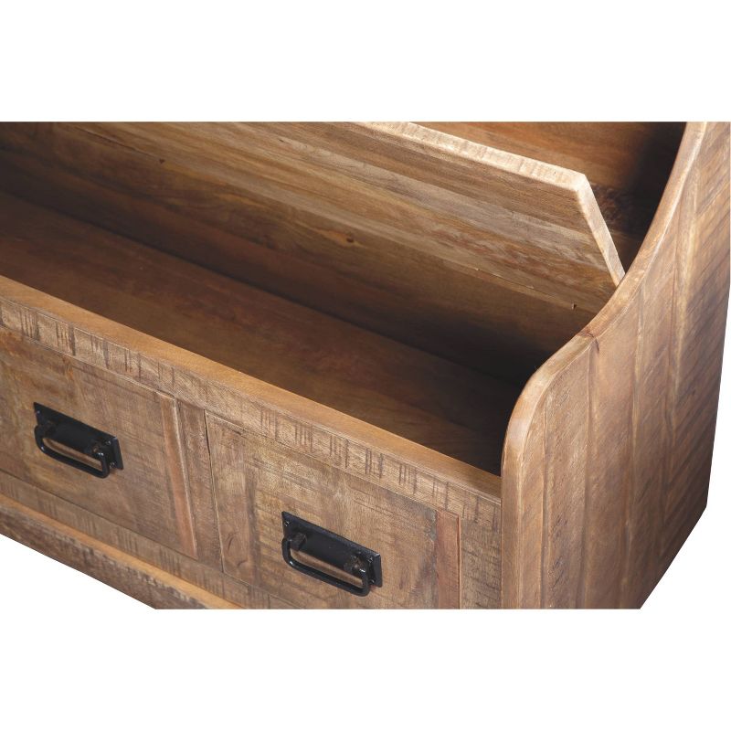 Garrettville Storage Bench Brown - Signature Design by Ashley