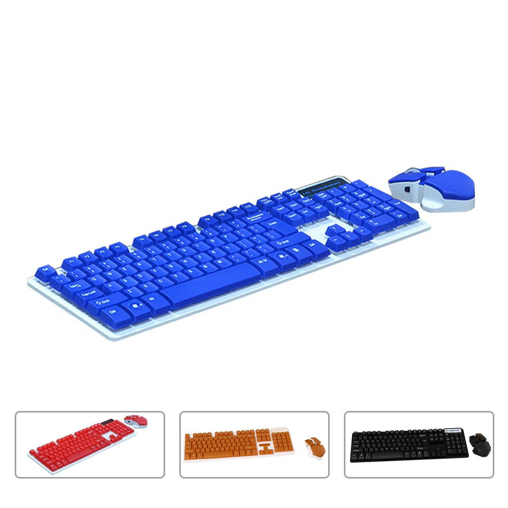2.4GHz Slim Suspended Wireless Keyboard and Wireless Mouse Set Fashion Keyboard Mice Combo Xmas Gift