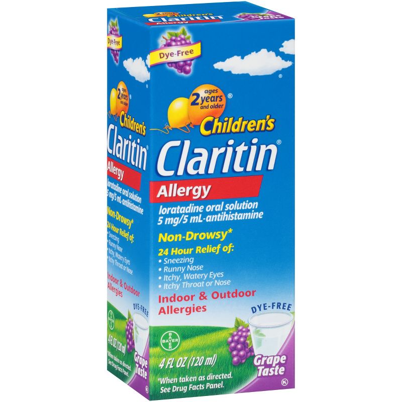 Children's Claritin 24 Hour Allergy Relief Liquid - Grape - Loratadine - 4 fl oz