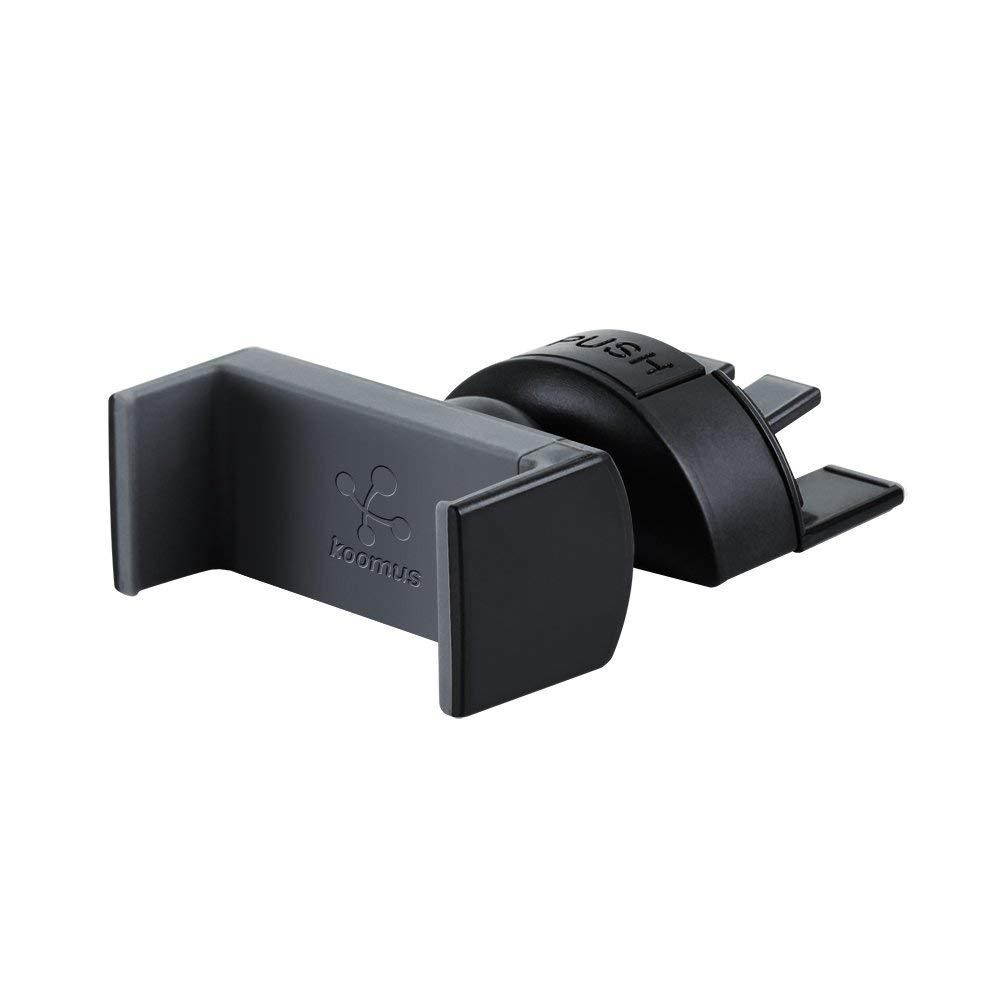 Koomus Pro CD Slot Car Mount Holder Cradle for All Smartphones - Black