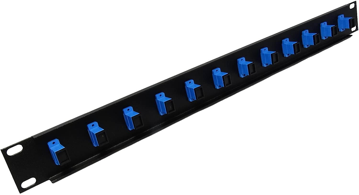 12 Port SC Simplex Fiber Optic Cable Patch Panel Singlemode (Loaded 1u) 19