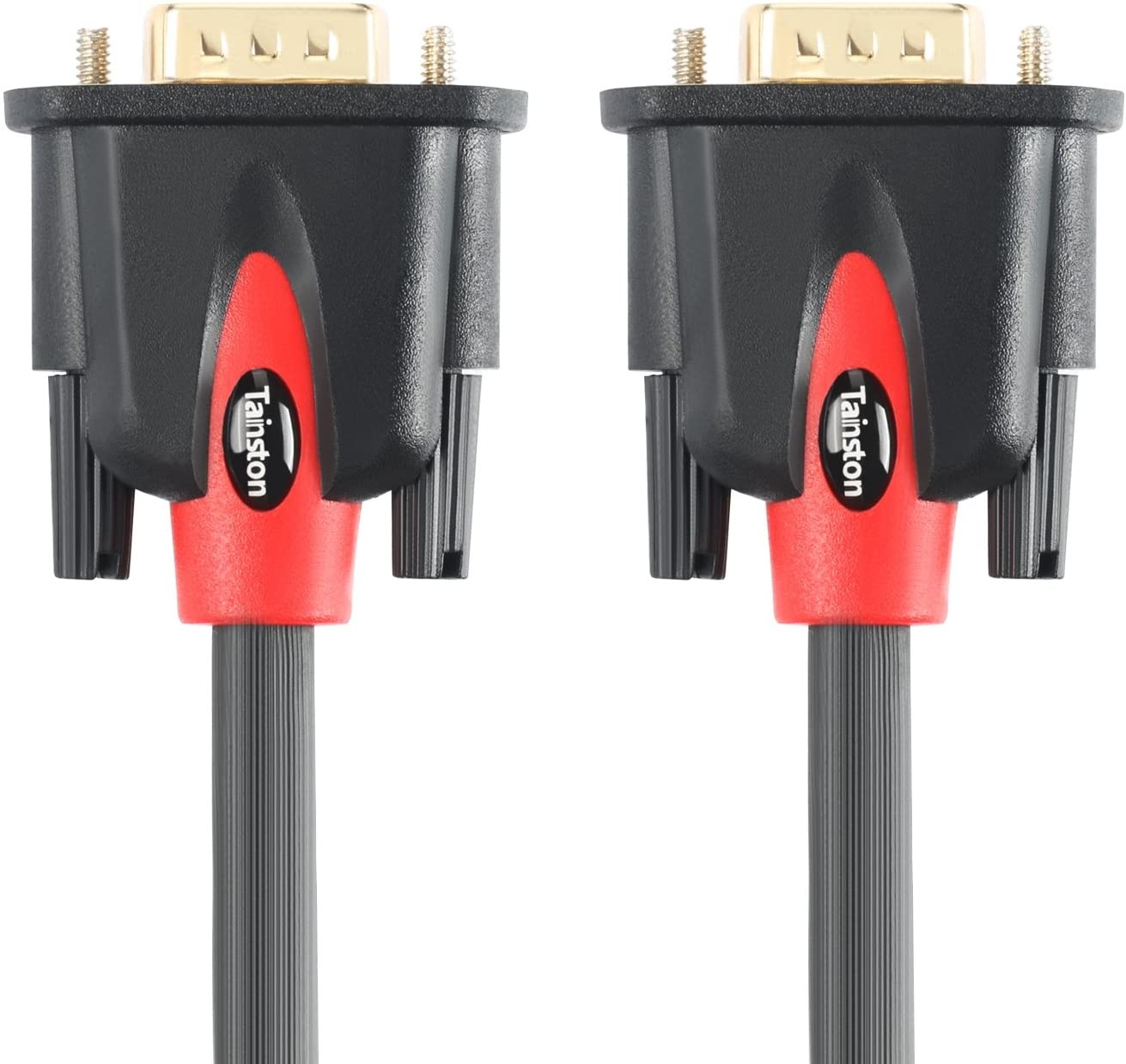 Tainston VGA to VGA Cable HD15 Monitor Cable with Ferrites Male to Male-10 Feet