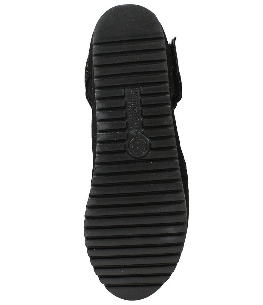 L'Amour Des Pieds Amalsinda Suede Patent Weave Platform Sandals