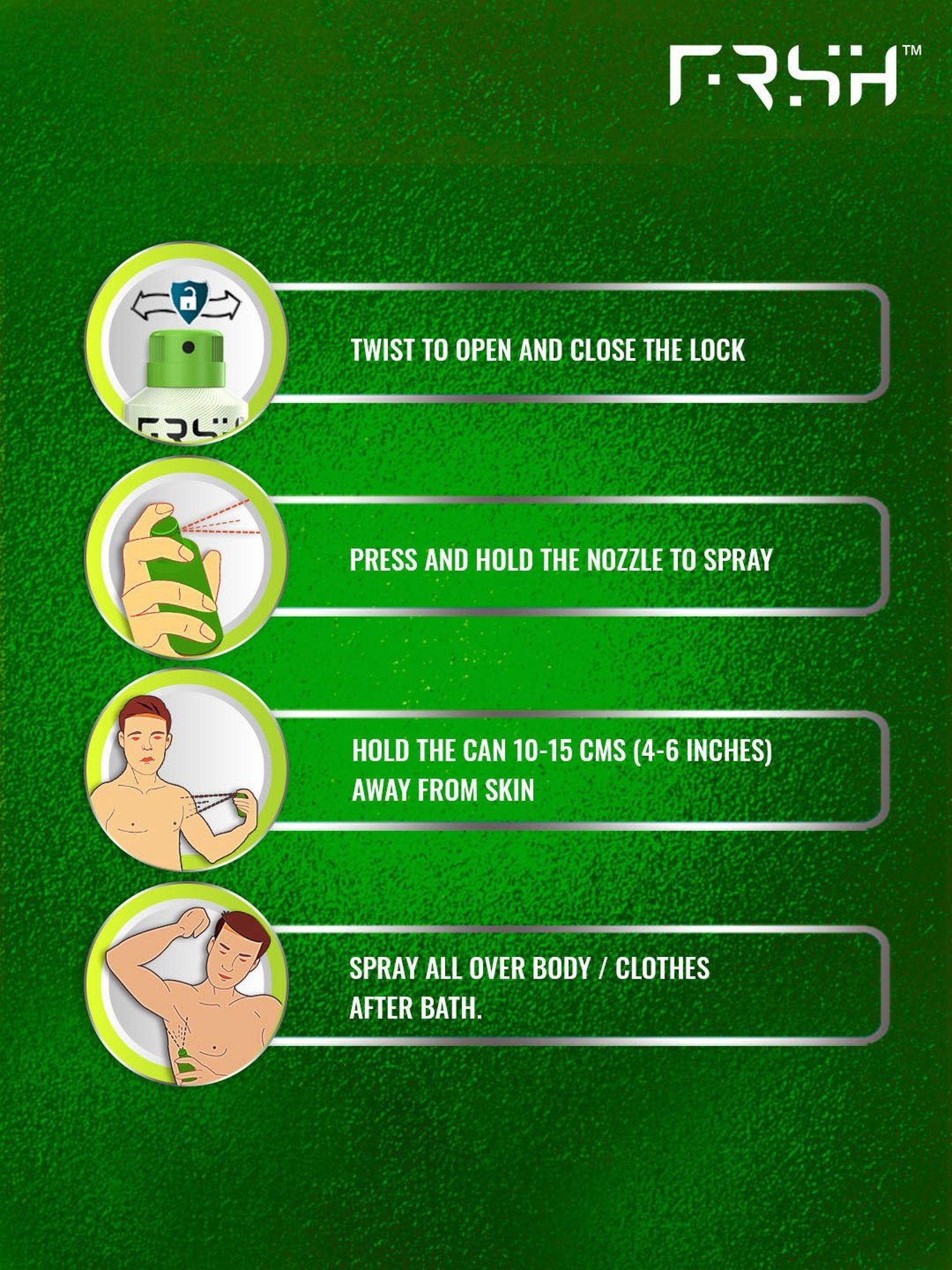 FRSH Dedorant Body Spray Macho - Pack of 2