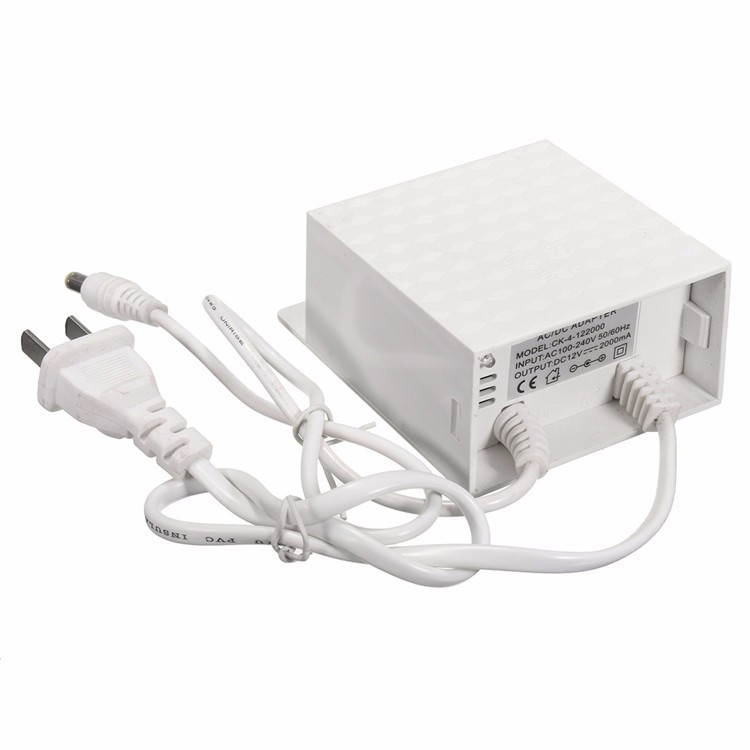 12V 2A DC AC Waterproof Adapter Power Supply Outdoor 5.5mmx2.5mm for CCTV Security Camera LED Strip