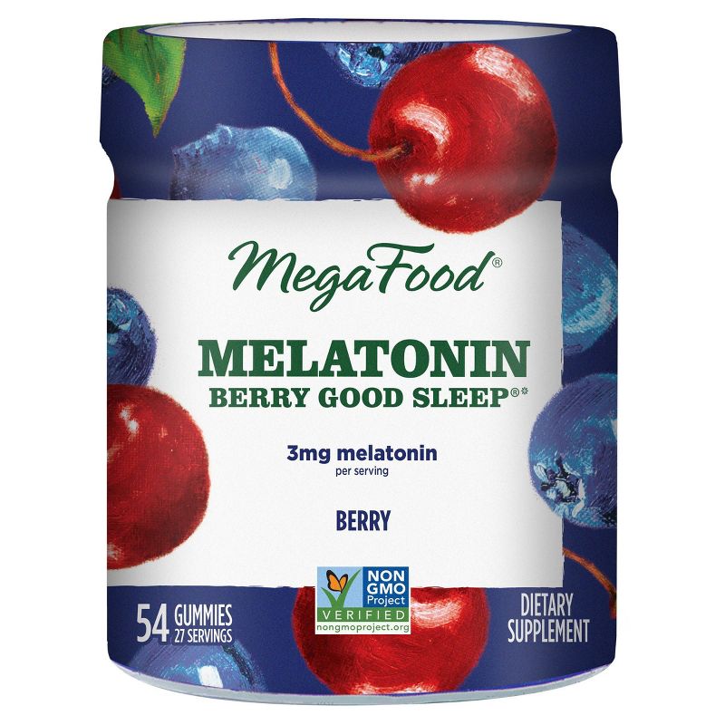 MegaFood Melatonin Berry Good Sleep Gummies - Berry - 54ct
