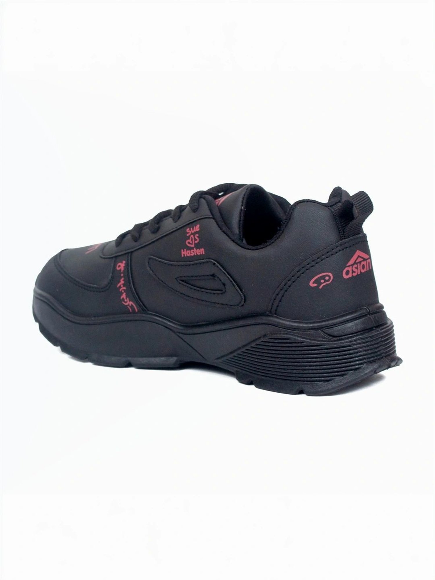 Asian Women's Black Running Shoes