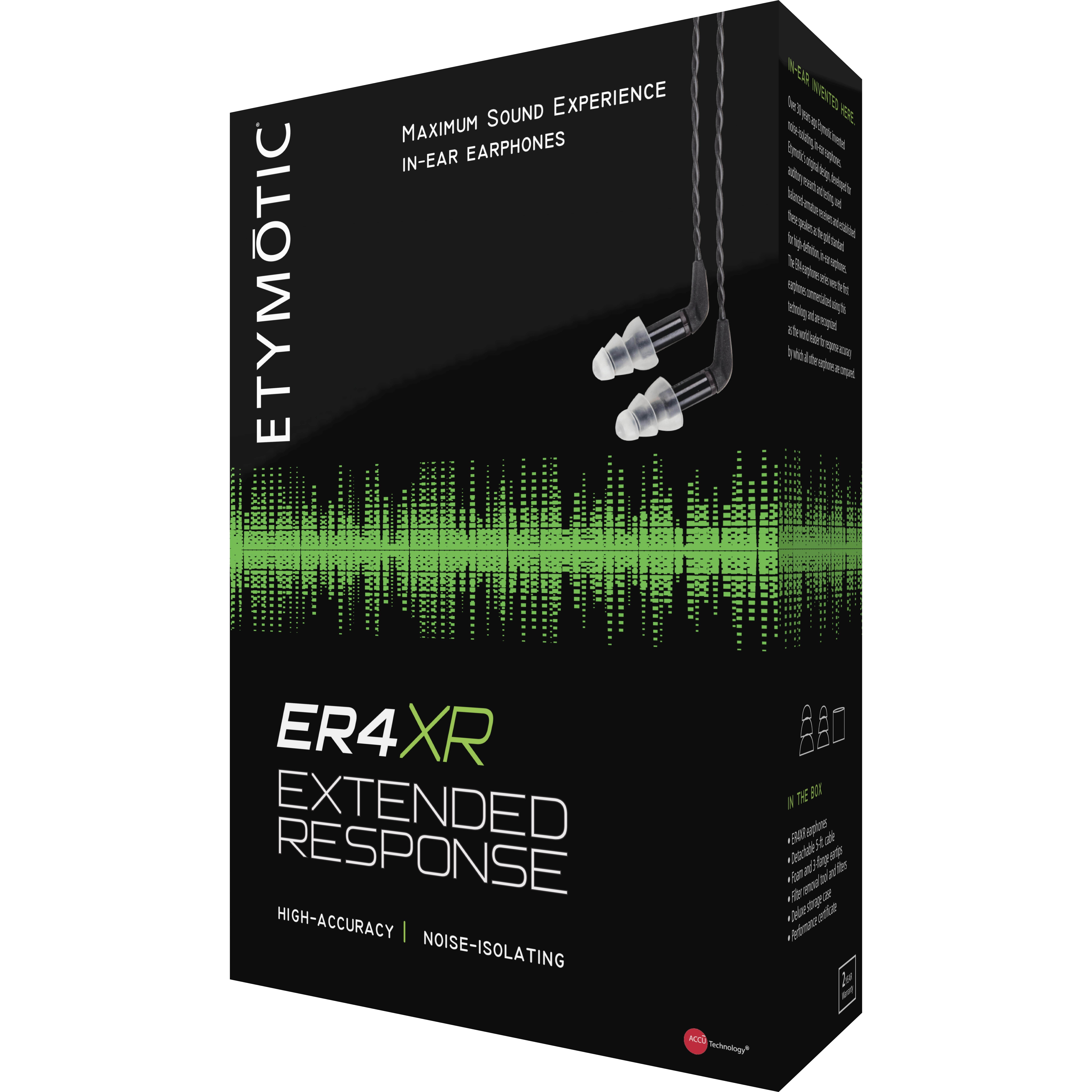 Etymotic ER4XR Extended Range Earphones