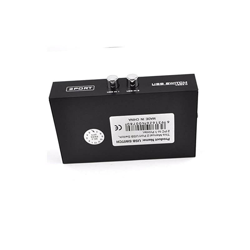 2 Port USB 20 Sharing Manual Switch Box Hub 2 PCS Share 1 USB Device for Printer Scanner Camera Keyboard 2 Port