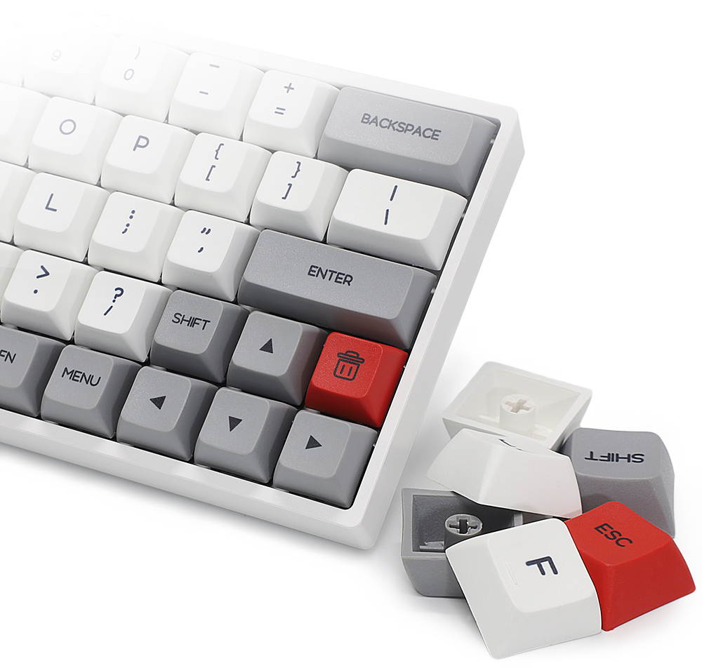 SK64 64 Keys Wired Mechanical Keyboard Gaming Keyboard with RGB Backlit, PBT Keycaps, Arrow Keys, IP6X Dustproof Waterproof Hot Swappable for Win/Mac/Gaming(Mechanical Optical Axis:Brown/Red )