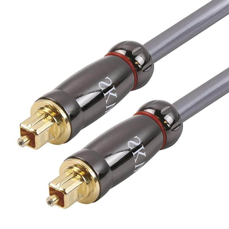 Optical Digital Audio Cable Home Theater Fiber Optic Toslink Male to Male Gold Plated Optical Cables Best for Playstation Xbox PRO Series6 Feet